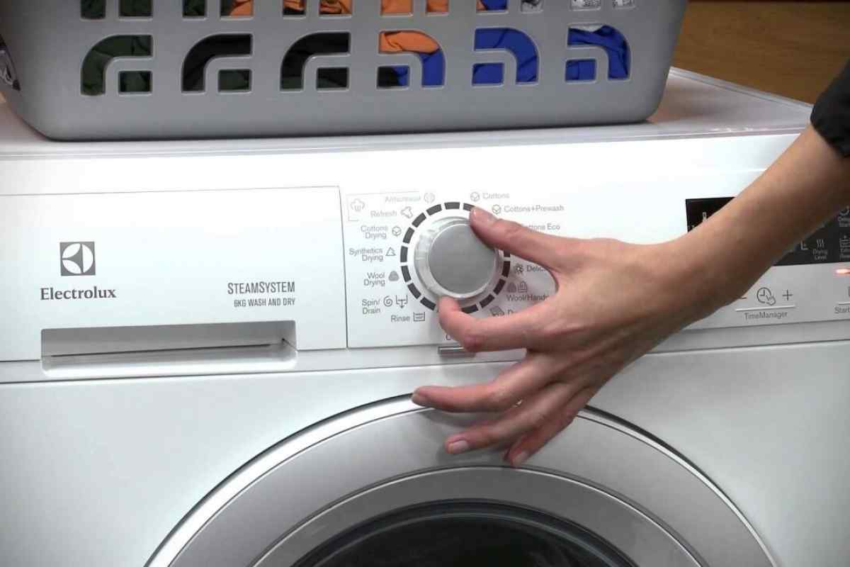 How to reset Electrolux washing machine by himself